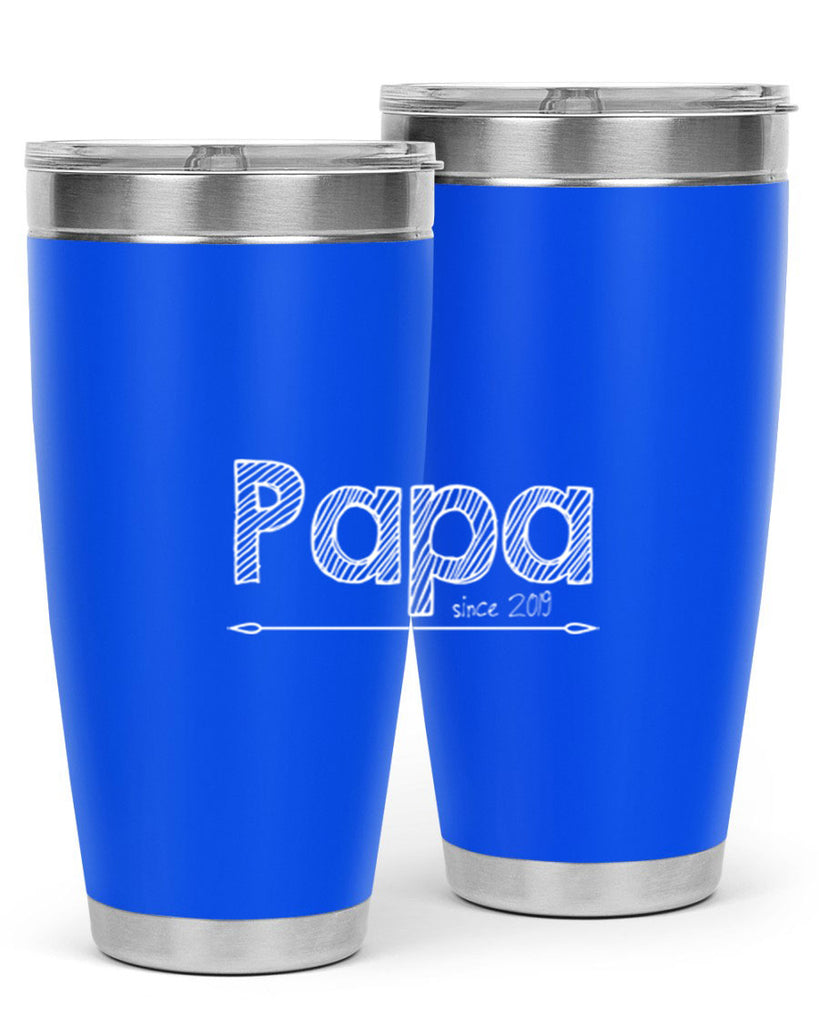 papa since K 130#- grandpa - papa- Tumbler