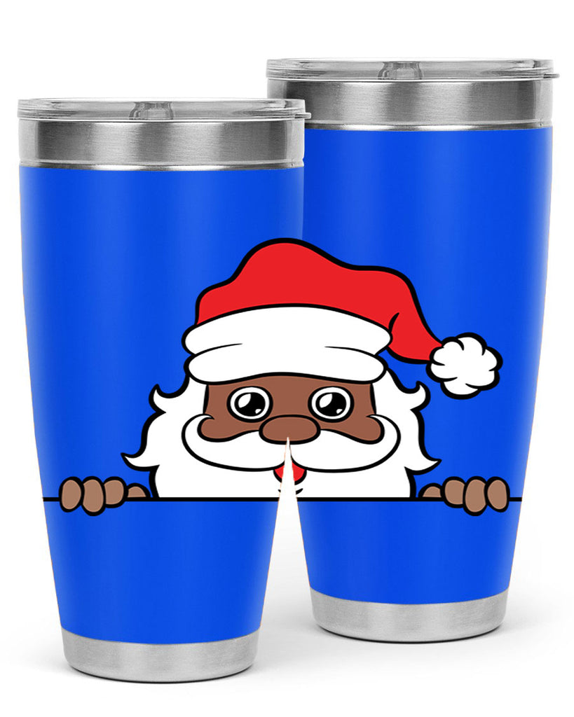 peekaboo black santa 19#- black men - boys- tumbler