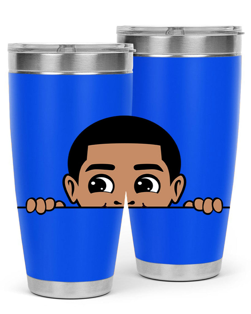 peekaboo boy 17#- black men - boys- tumbler