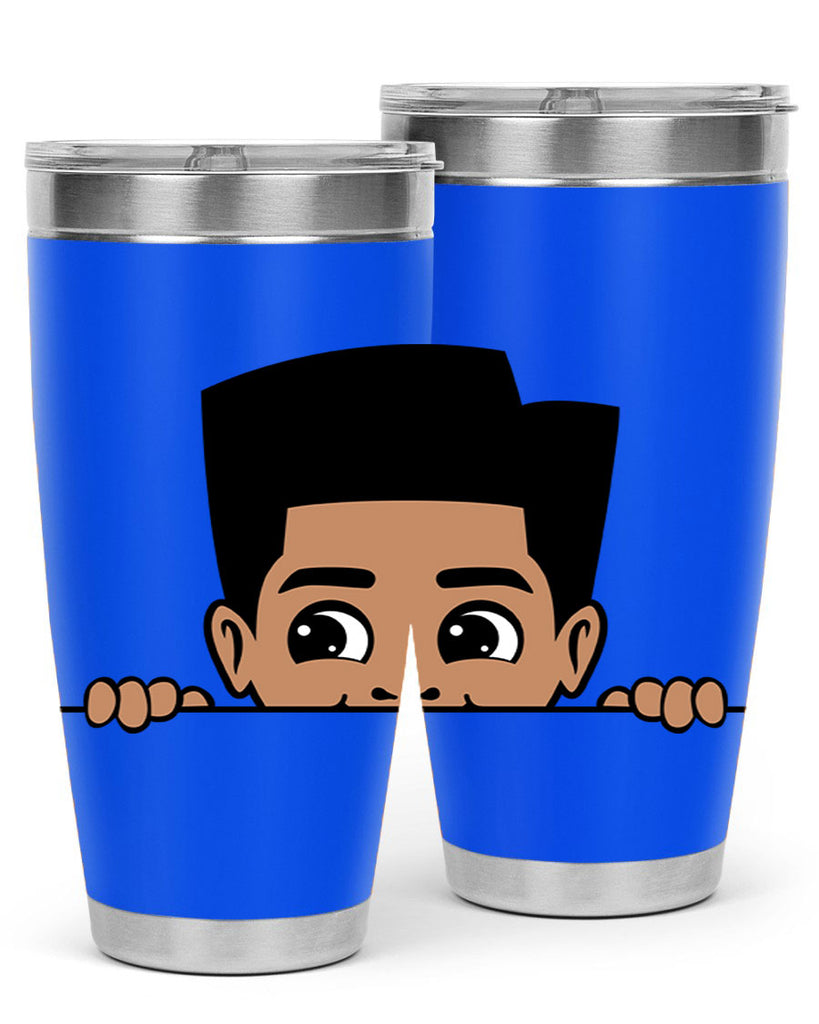 peekaboo boy 18#- black men - boys- tumbler