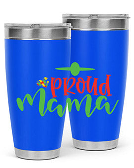 proud mama Style 38#- autism- Tumbler