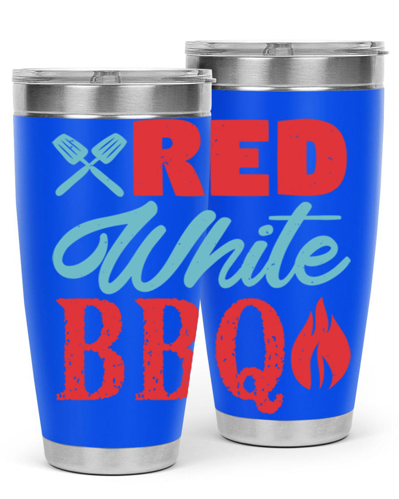 red white bbq 15#- bbq- Tumbler
