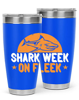 shark week on fleek Style 42#- shark  fish- Tumbler