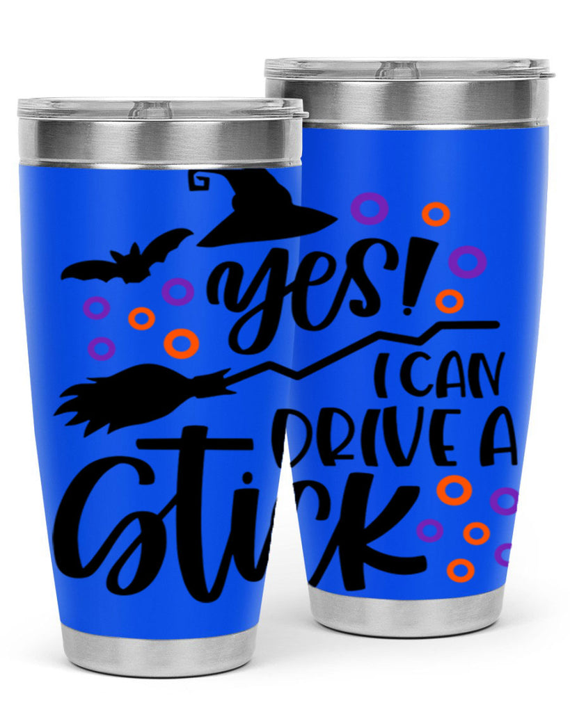 yes i can drive a stick 3#- halloween- Tumbler