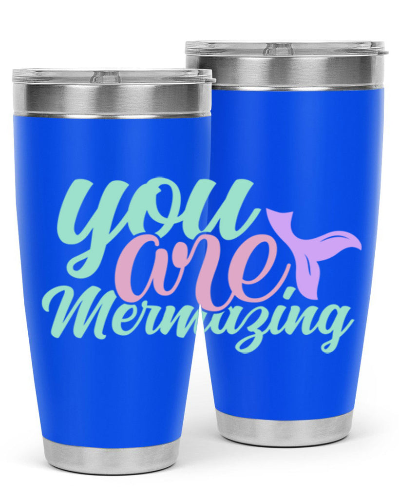 you are mermazing 9#- mermaid- Tumbler