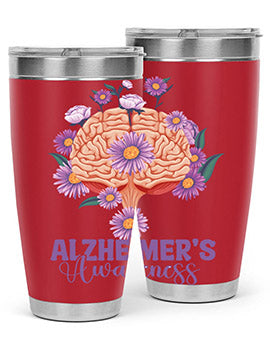 AlzheimerS Awareness Brain 12#- alzheimers- Tumbler