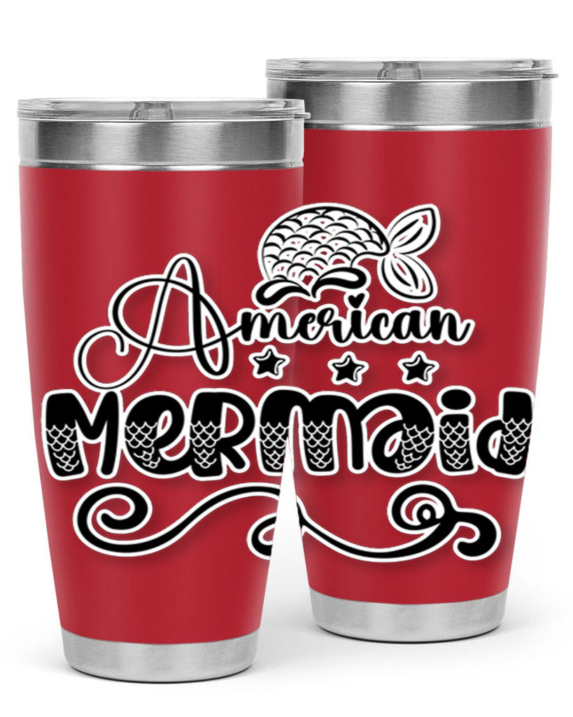 American Mermaid 15#- mermaid- Tumbler