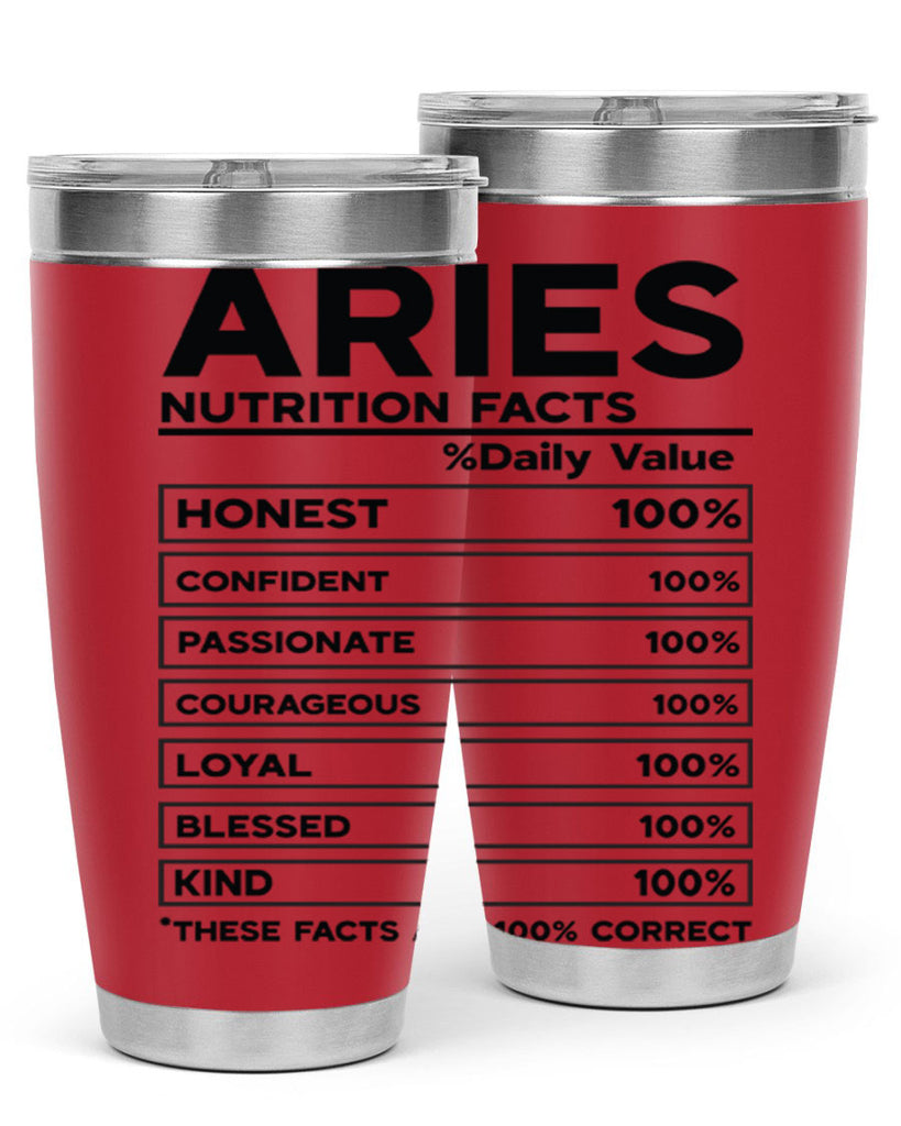 Aries Nutrition Facts 97#- zodiac- Tumbler
