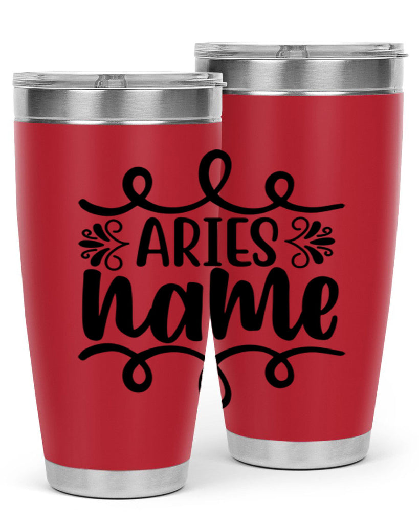 Ariesname 112#- zodiac- Tumbler
