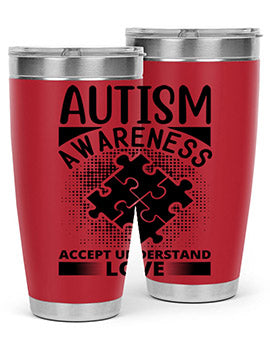 Autism awareness Style 43#- autism- Tumbler