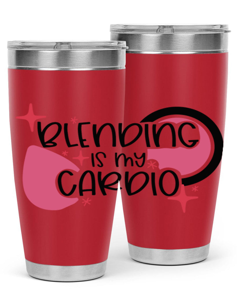 Blending Is My Cardio Style 128#- make up- Tumbler