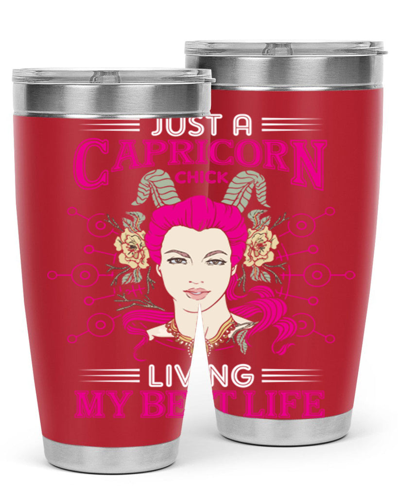 Capricorn chick 193#- zodiac- Tumbler