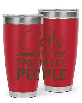 Cats Are My Favorite People Style 7#- cat- Tumbler
