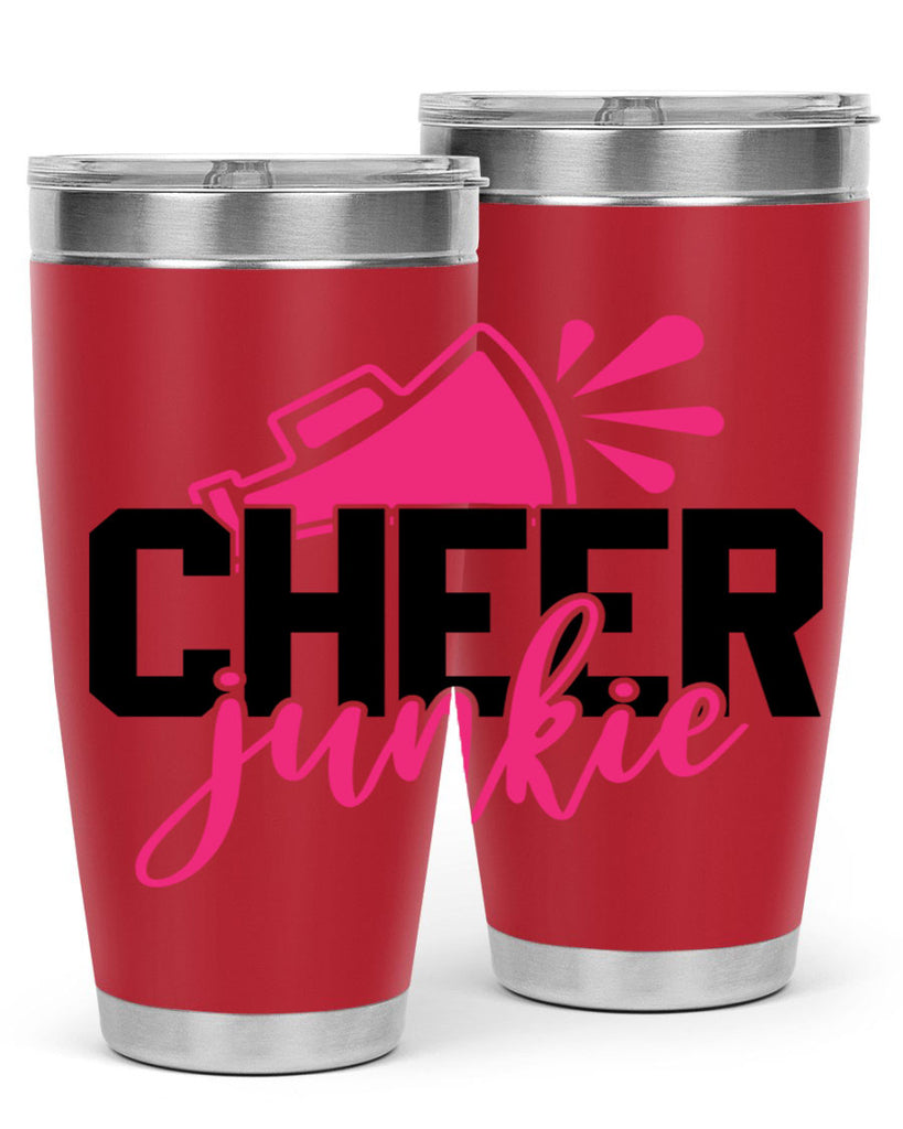 Cheer junkie 1390#- cheer- Tumbler