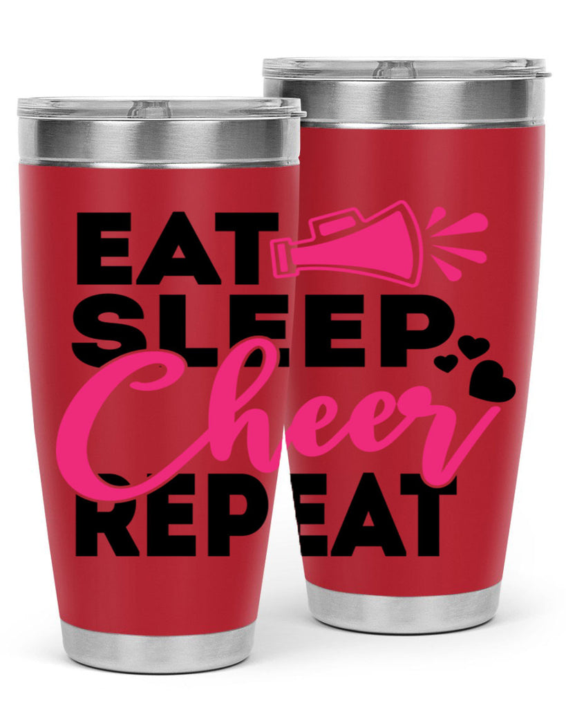 Eat Sleep Cheer Repeate 1315#- cheer- Tumbler