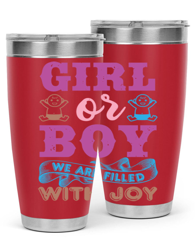 Girl or boy we are filled with joy Style 38#- baby shower- tumbler