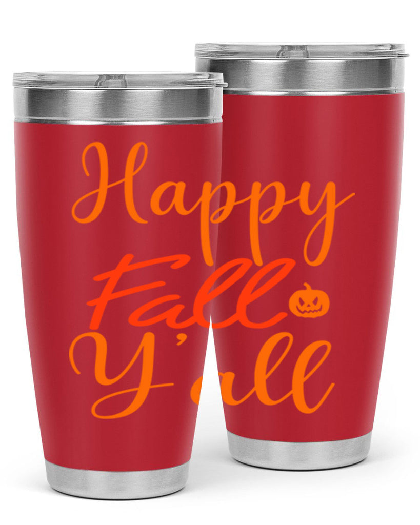 Happy Fall Yall Design 233#- fall- Tumbler