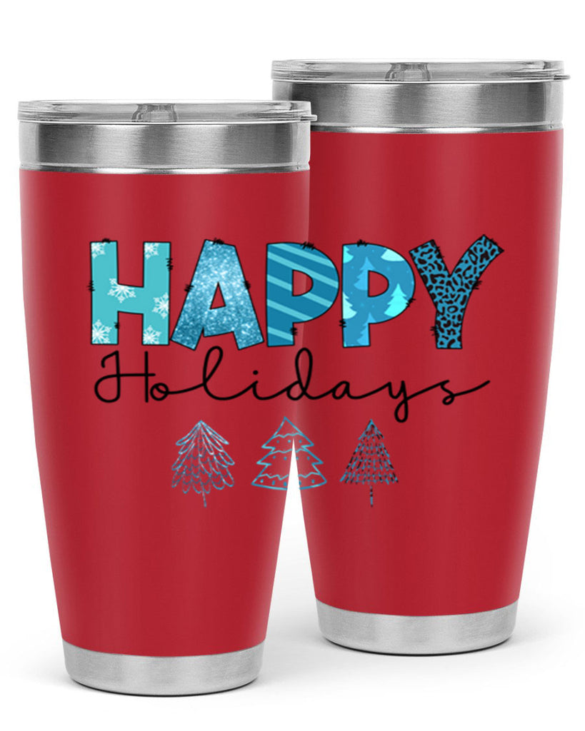Happy Holidays 140#- winter- Tumbler