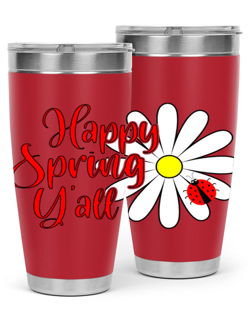 Happy Spring Y'all 161#- spring- Tumbler