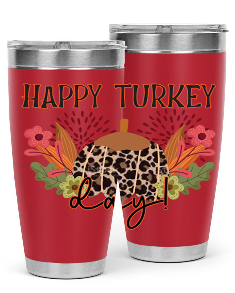 Happy turkey day 253#- fall- Tumbler