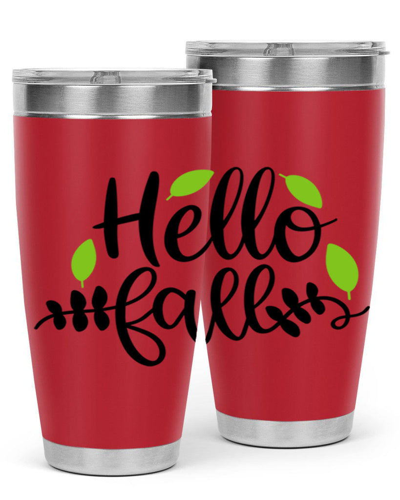Hello Fall 283#- fall- Tumbler