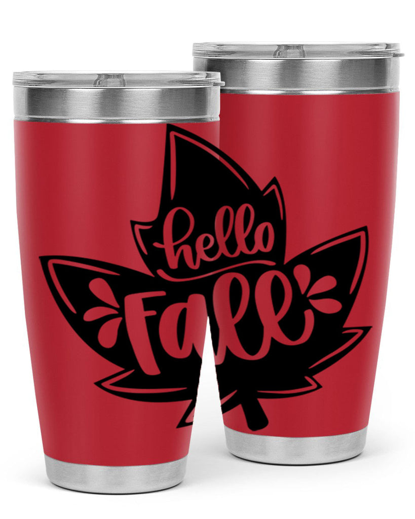 Hello Fall 494#- fall- Tumbler