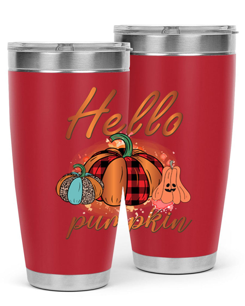 Hello Pumpkin 284#- fall- Tumbler