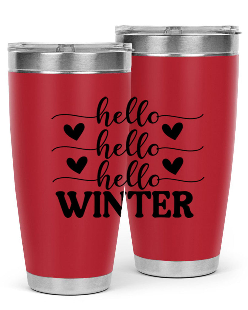 Hello Winter 167#- winter- Tumbler