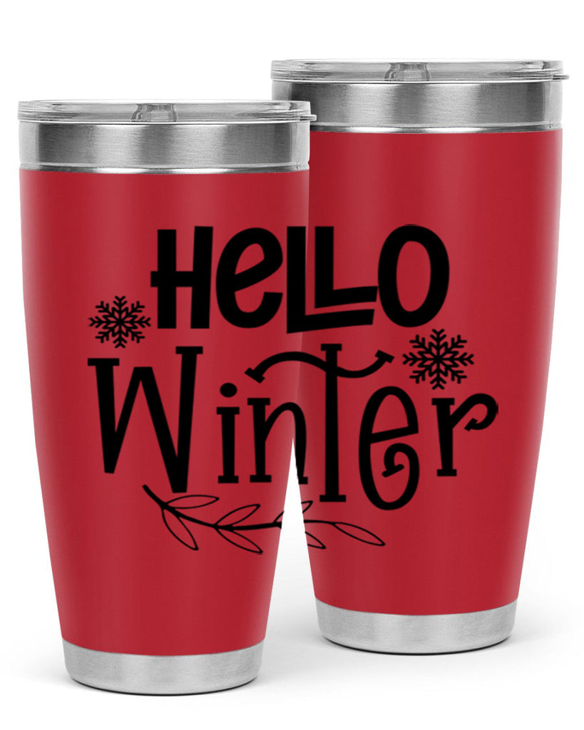 Hello Winter 168#- winter- Tumbler