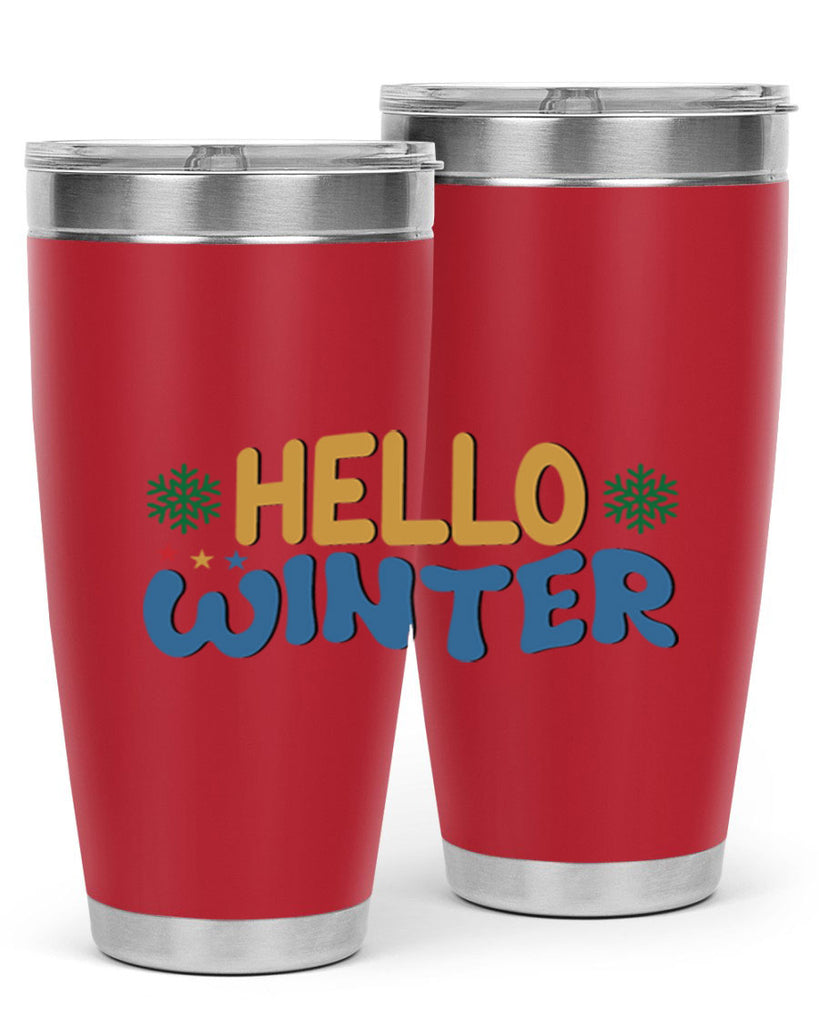 Hello Winter 181#- winter- Tumbler