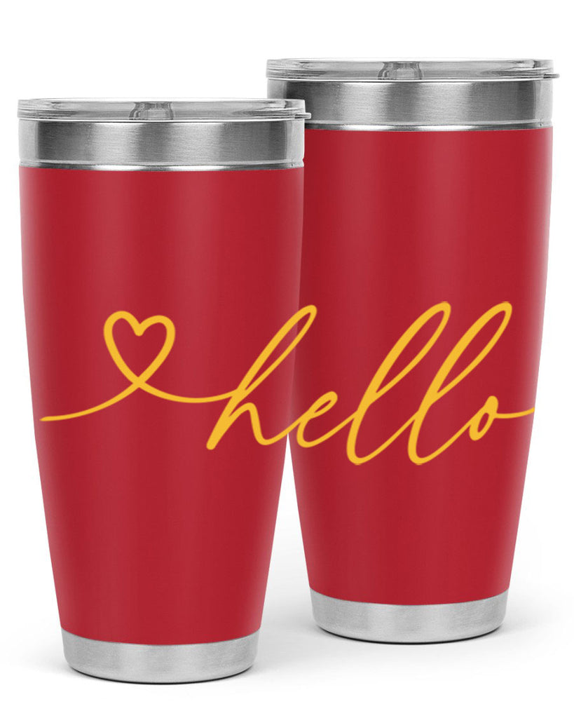 Hello heart183#- spring- Tumbler