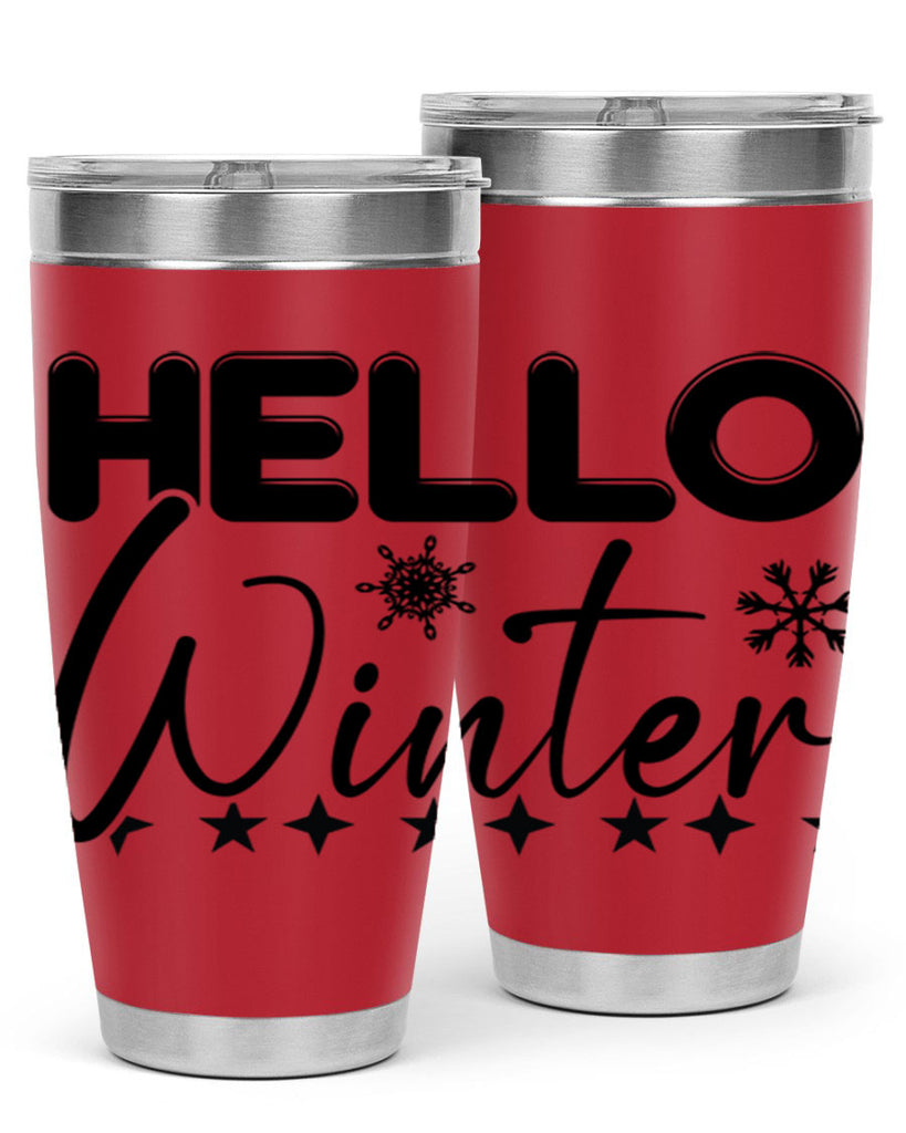 Hello winter 183#- winter- Tumbler