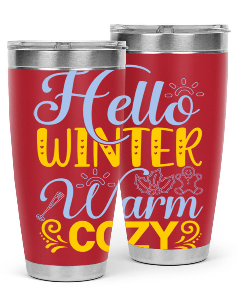 Hello winter warm cozy166#- winter- Tumbler