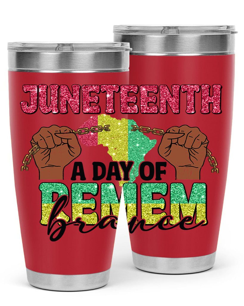 Juneteenth A Day Of Remembrance Png 9#- Juneteenth- tumbler