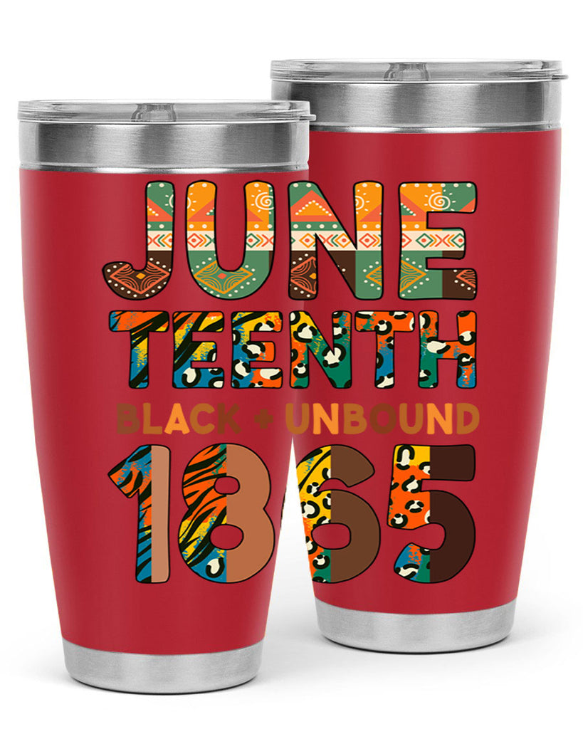 Juneteenth Black Unbound 1865 Png 33#- Juneteenth- tumbler