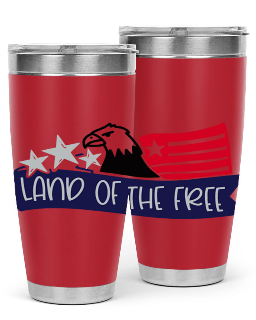 Land Of The Free Style 157#- Fourt Of July- Tumbler