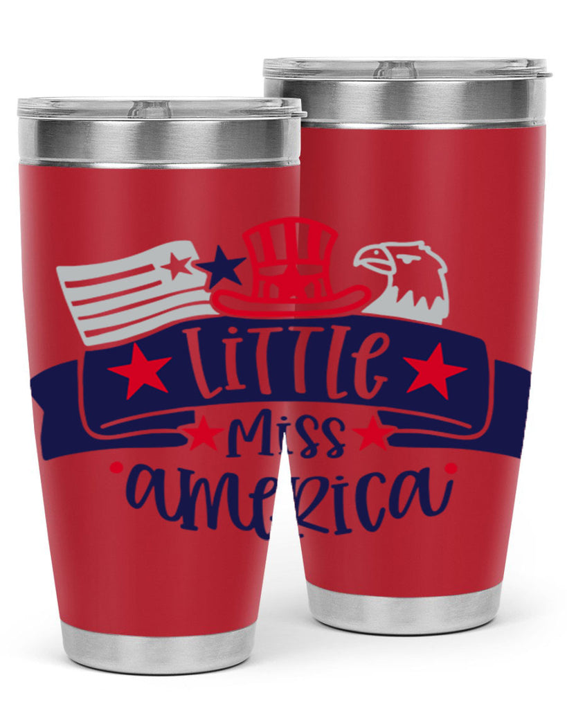 Little Miss America Style 162#- Fourt Of July- Tumbler
