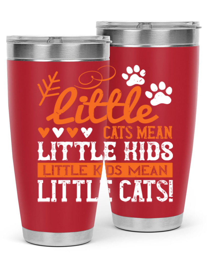 Little cats mean little kids little kids mean little cats Style 27#- baby- Cotton Tank