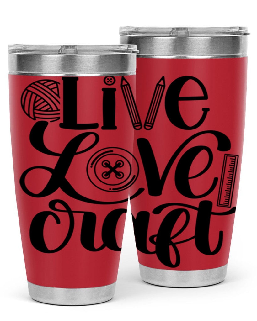Live Love Craft 14#- crafting- Tumbler