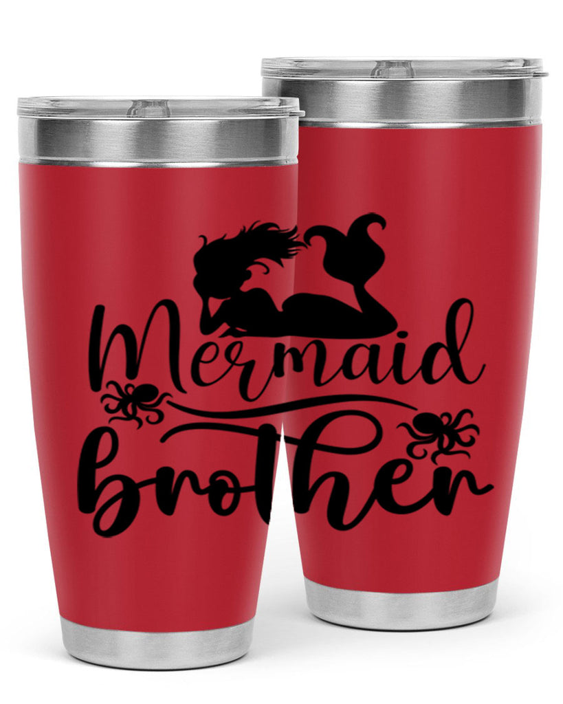 Mermaid Brother 355#- mermaid- Tumbler
