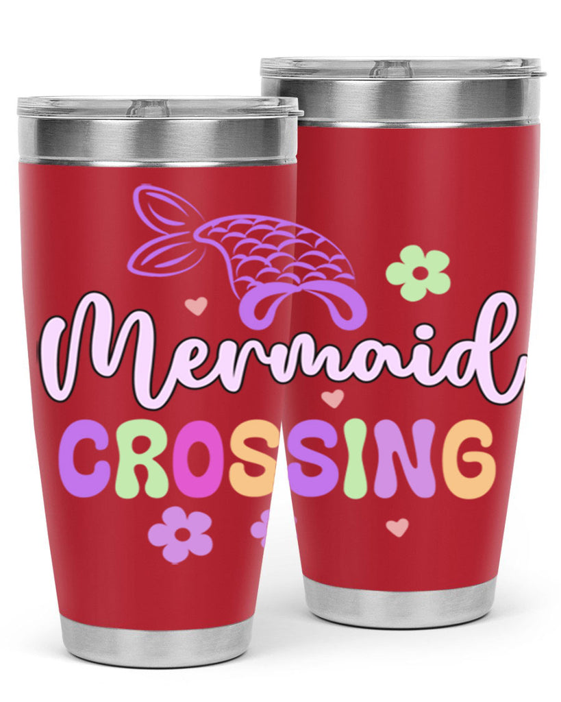 Mermaid Crossing 401#- mermaid- Tumbler