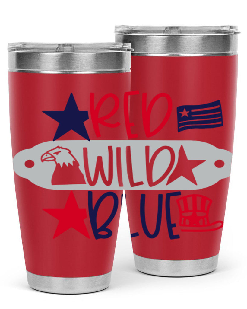 Red Wild Blue Style 171#- Fourt Of July- Tumbler