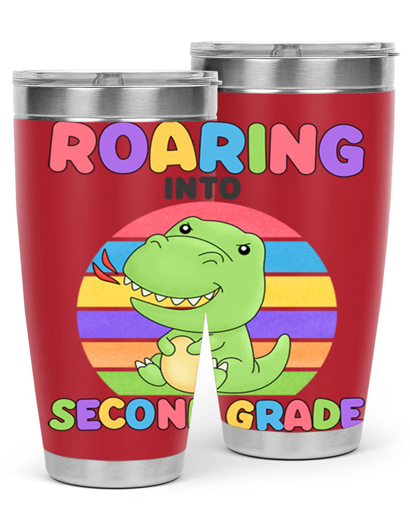 Roaring to 2nd Grade Trex 23#- second grade- Tumbler