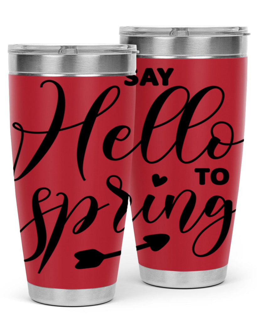 Say Hello to Spring402#- spring- Tumbler