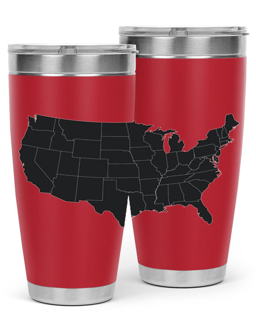 Separate Color Map Style 71#- Fourt Of July- Tumbler