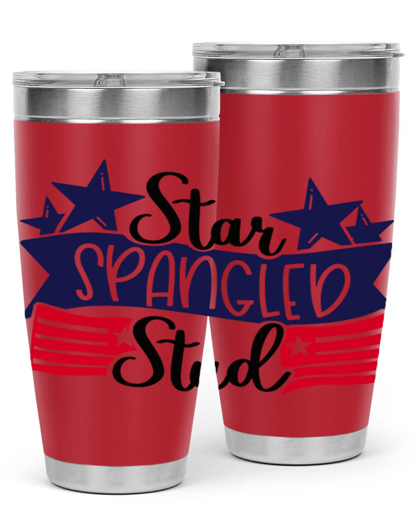 Star Spangled Stud Style 173#- Fourt Of July- Tumbler