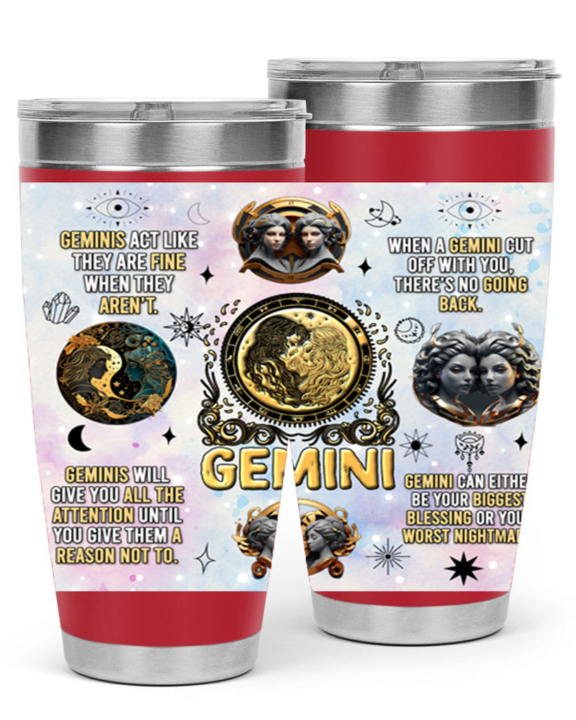 StraightGemini 472#- zodiac- Tumbler