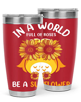 Sunflower Owl In A World A TurtleRabbit 18#- owl- Tumblers
