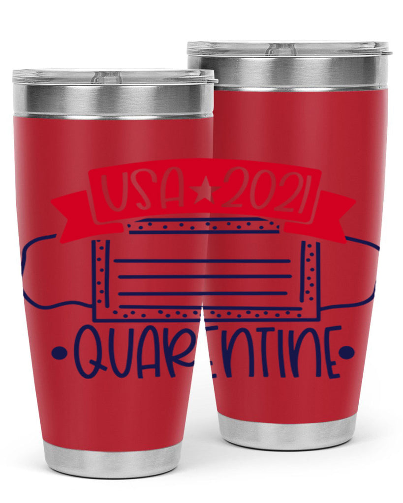 USA Quarentine Style 183#- Fourt Of July- Tumbler