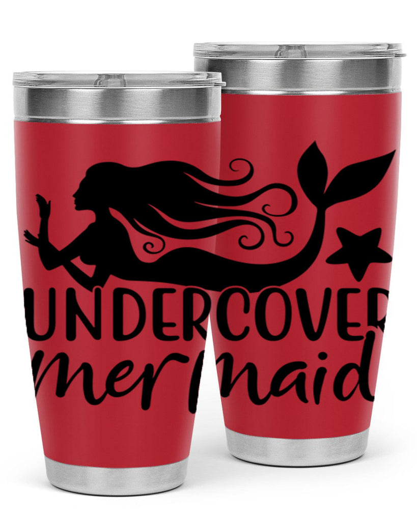 Undercover mermaid 657#- mermaid- Tumbler